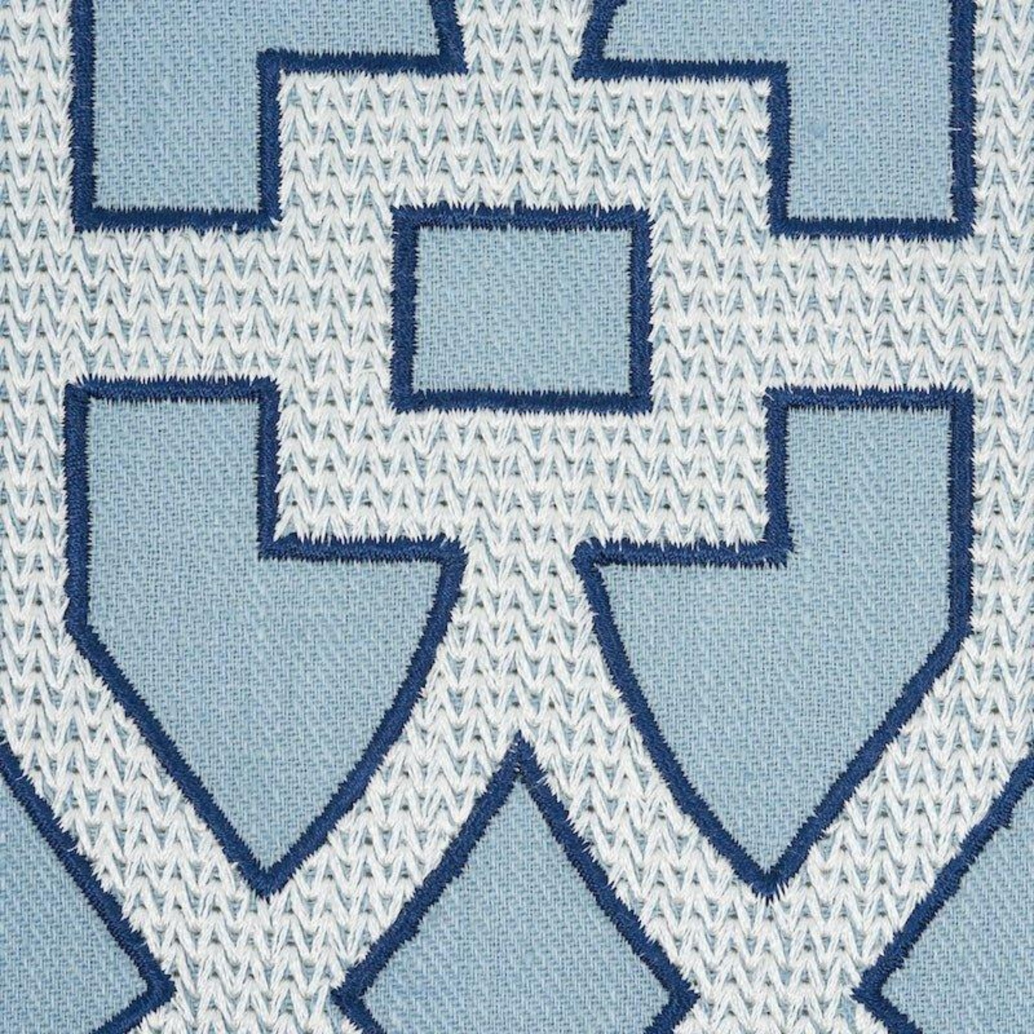 Blue & White Traditional Chinoiserie Fretwork 18