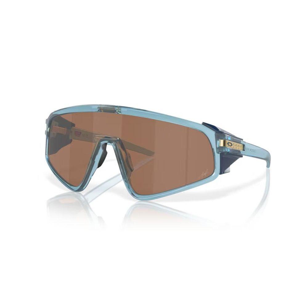 Oakley Latch Panel Kylian Mbappé Edition Sunglasses - Transparent Stonewash Frame with Prizm Tungsten Lenses 0OO9404 940408 - Perfect for Sports, Running & Outdoor Activities
