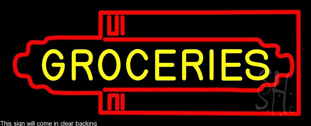 Vintage Art Deco Grocery Store Neon Sign - 11