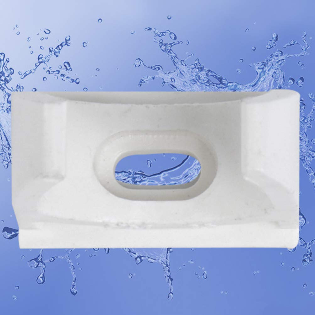 50pcs Hemoton U-Shaped PVC Tube Clamps - White Plastic Hose Hanger Support for PEX, PVC & TV Cable Management - Perfect for Plumbing, DIY Projects & Home Organization