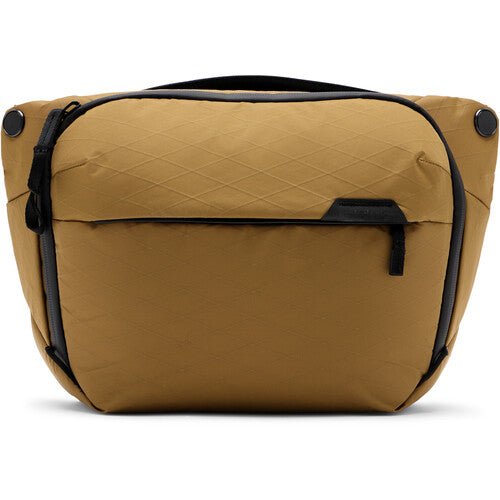 Peak Design Everyday Sling 6L V2 Camera Bag - Waterproof & Lightweight Coyote Brown Backpack for Photographers, Travel & Daily Commute