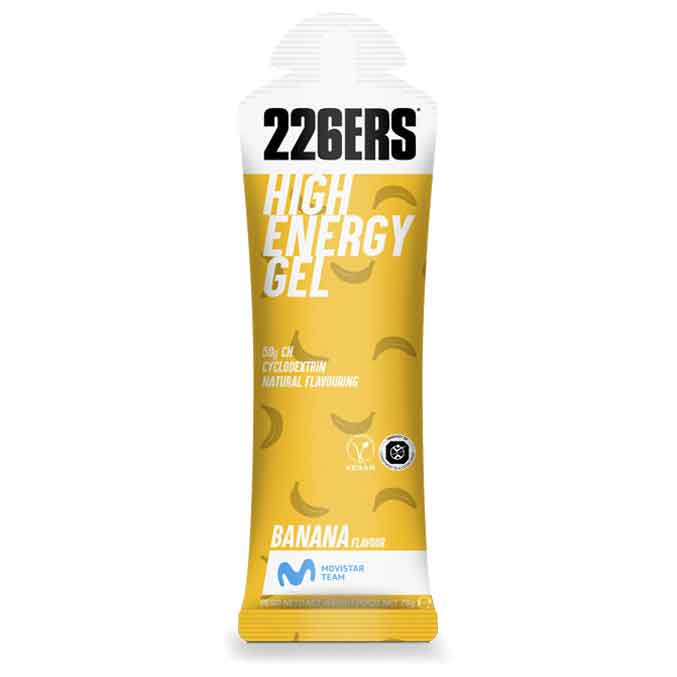 226ERS High Energy Gel - 76g Banana Flavor | Fast Carbohydrate Boost for Endurance Athletes | Ideal for Running, Cycling & Triathlon Training