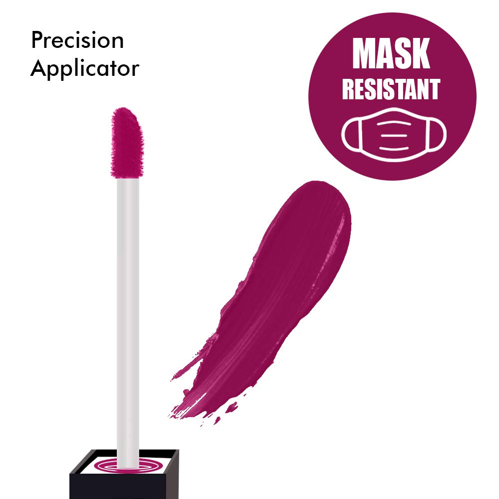 ForSure Matte Me Liquid Lipstick - Non-Transferable, Long-Lasting Combo (Magenta, Rust Brown, Ruby Red, Matte Red) - Pack of 4 | Perfect for Parties, Weddings & Everyday Wear