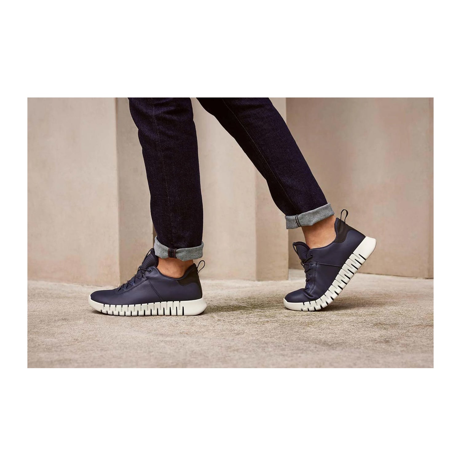 ECCO Men's 525204 Gruuv Sneaker - Comfortable Marine Blue Casual Shoes for Walking, Running & Daily Wear | Perfect for Work, Travel & Outdoor Activities