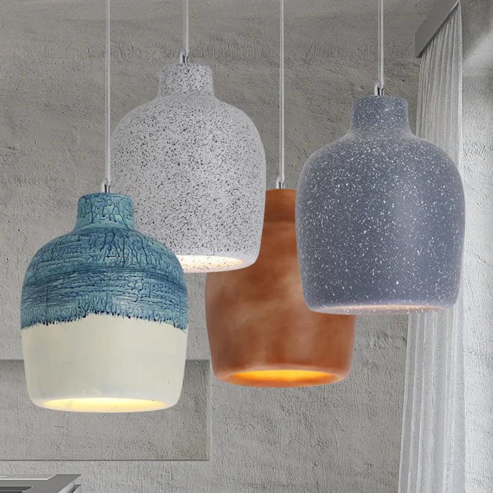 Modern Terrazzo Pendant Light for Living Room - Stylish Ceiling Lighting Fixture for Dining Room, Bedroom, or Kitchen Decor