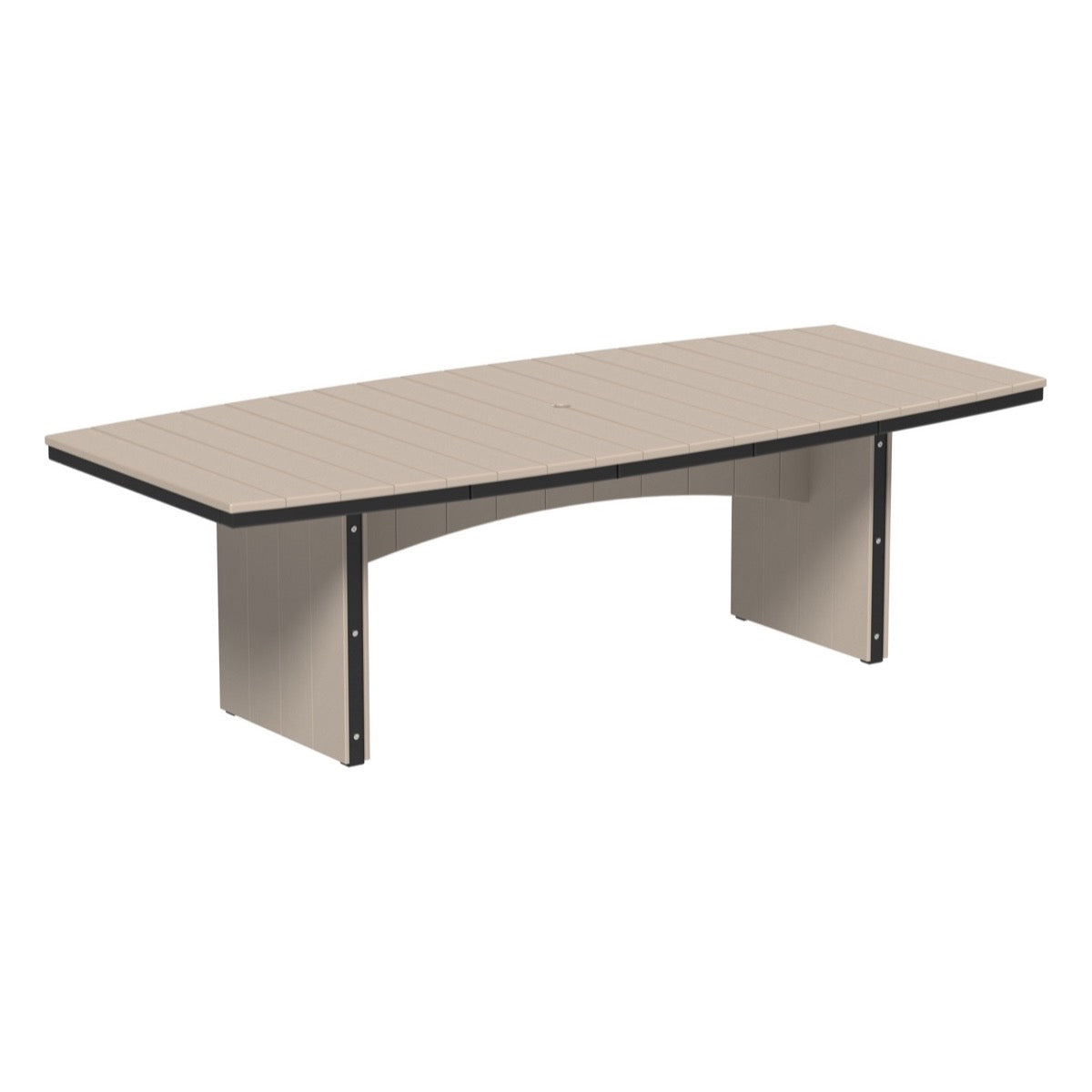 LuxCraft Modern Oval Dining Table 4x8 Feet - Space-Saving Urban Furniture for Small Apartments & Open-Concept Homes | Perfect for Dinner Parties, Family Gatherings & Contemporary Interior Design