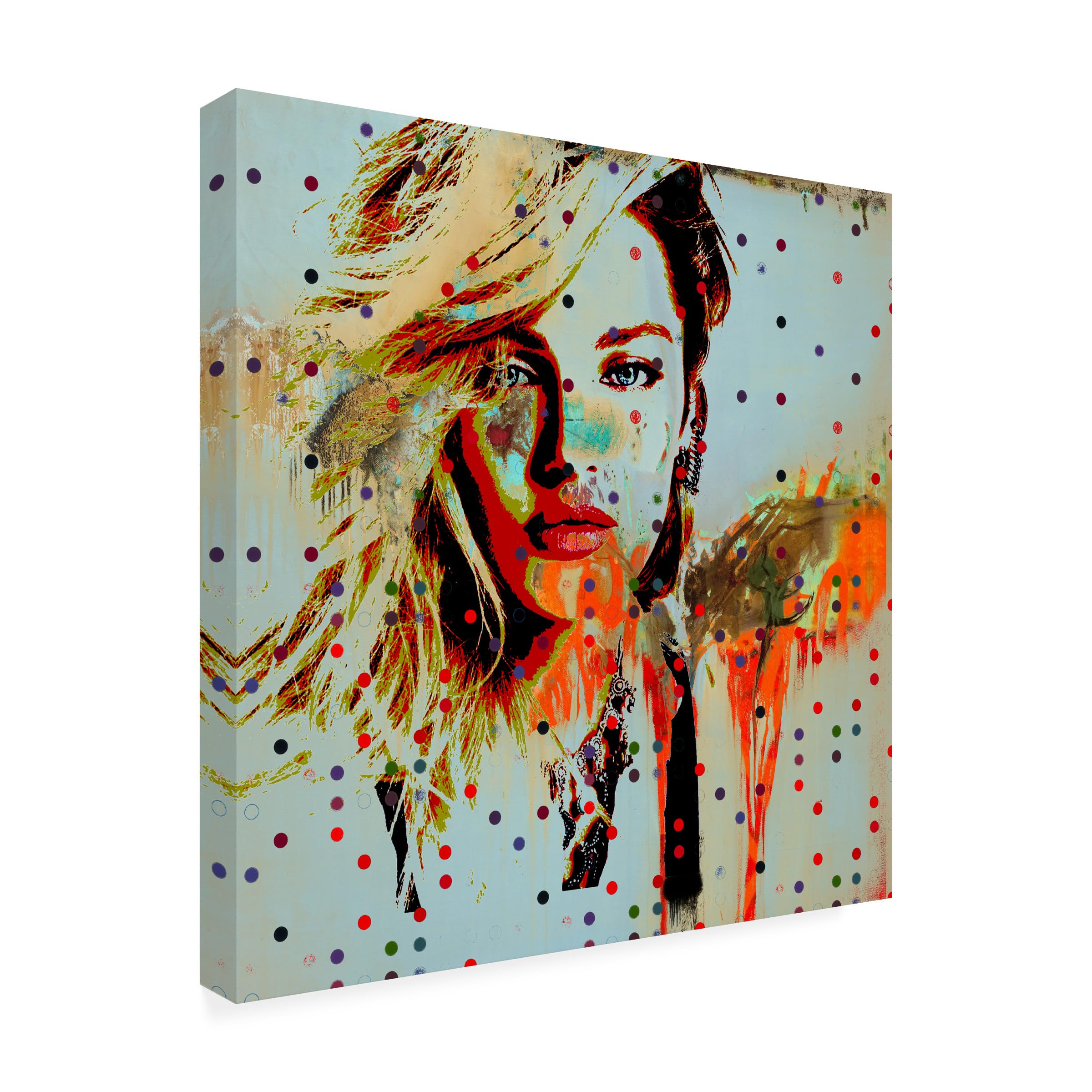 Trademark Fine Art 'Vogue' Canvas Wall Art Print by Samin Chase - Modern Home Decor for Living Room, Bedroom & Office