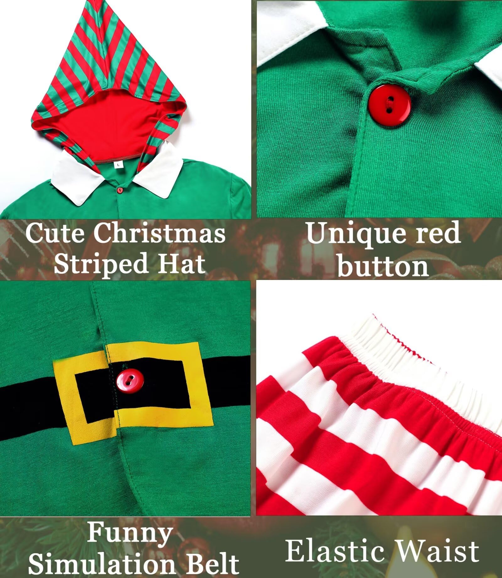 SWOMOG Christmas Family Pajama Sets - Holiday Sleepwear for Family Gatherings