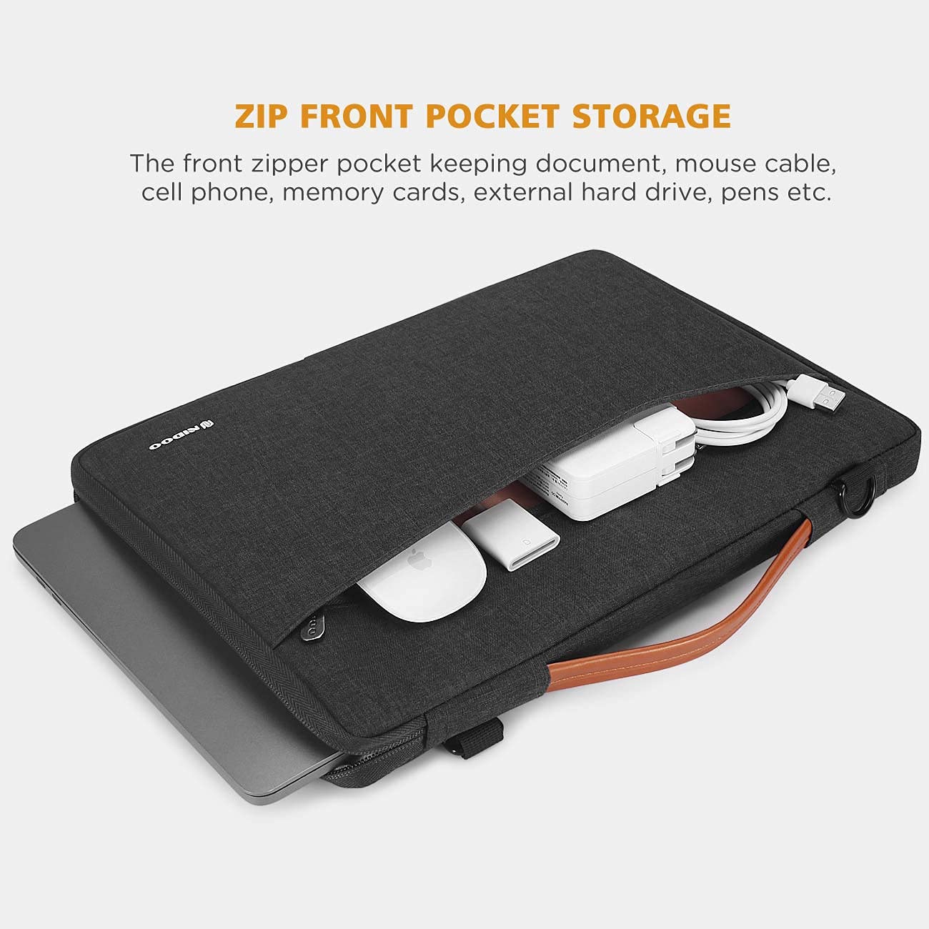 Premium NIDOO 11-12.5 Inch Laptop Sleeve Shoulder Bag for MacBook Pro 14