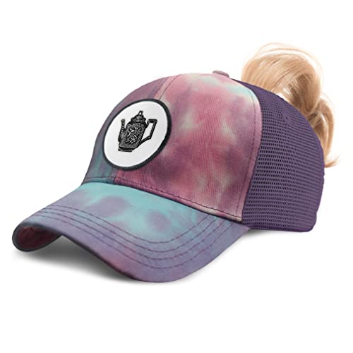 Tie Dye Purple Circle Patch