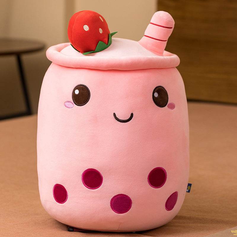 Giant Boba Milk Tea Plush Toy - Cute & Soft Bubble Tea Stuffed Animal for Kids & Adults - Perfect for Home Decor, Gifts, and Cuddling