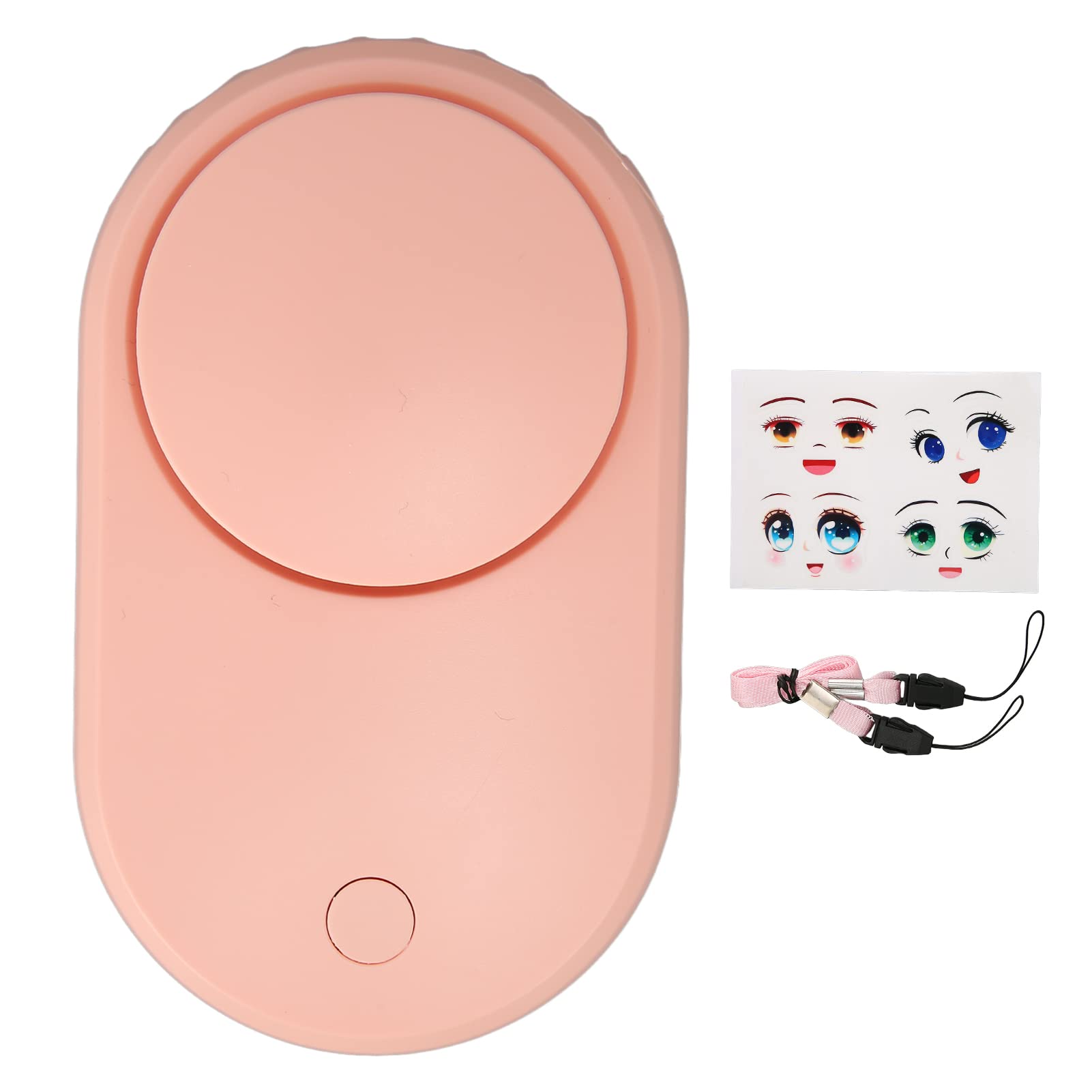 Eyelash Fan Dryer - Quiet Lash Glue Dryer with Uniform Airflow & Support Frame, Natural Wind Simulation for Home & Salon Use (Pink) | Perfect for DIY Eyelash Extensions & Professional Beauty Treatments