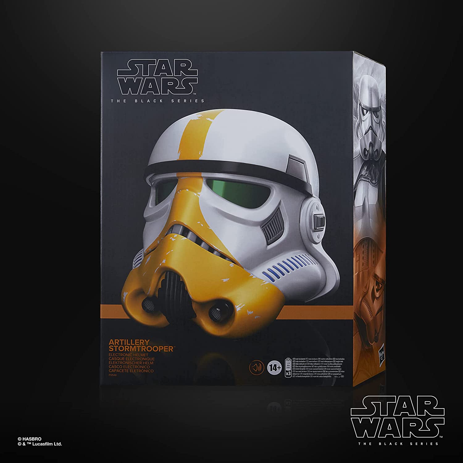Star Wars The Black Series Artillery Stormtrooper Electronic Helmet - Premium Collectible Cosplay & Display Piece for Fans & Collectors - Perfect for Halloween, Comic Con & Star Wars Themed Events