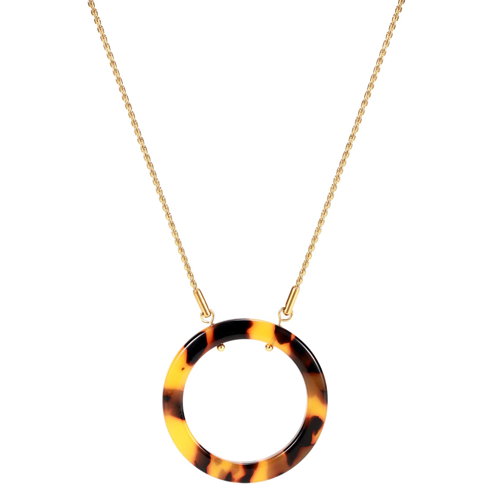 Acrylic Eyeglass Holder Necklace - Stylish Sunglasses Loop Strap & Chain Lanyard for Women & Men - Perfect for Reading, Driving, and Outdoor Activities