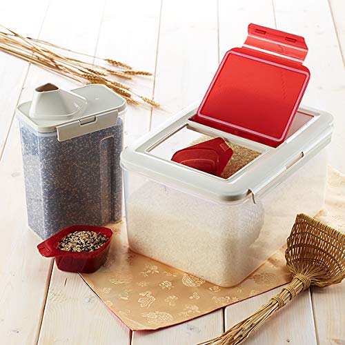 Komax Biokips Extra Large 20lb Airtight Food Storage Containers with Lids & Scooper - BPA Free Kitchen Storage Bins for Dry Food, Pet Food, Flour, Rice & Cereal - Perfect for Pantry Organization & Bulk Food Storage (13