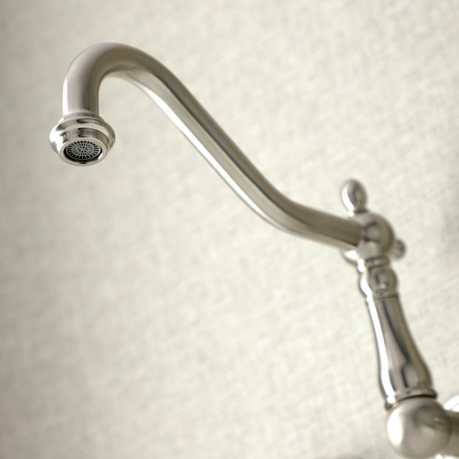 Duchess Wall Mount Kitchen Faucet - Stainless Steel Pull Down Sprayer with High Arc Spout for Modern Farmhouse & Commercial Kitchens | Perfect for Deep Sinks, Food Prep & Dishwashing