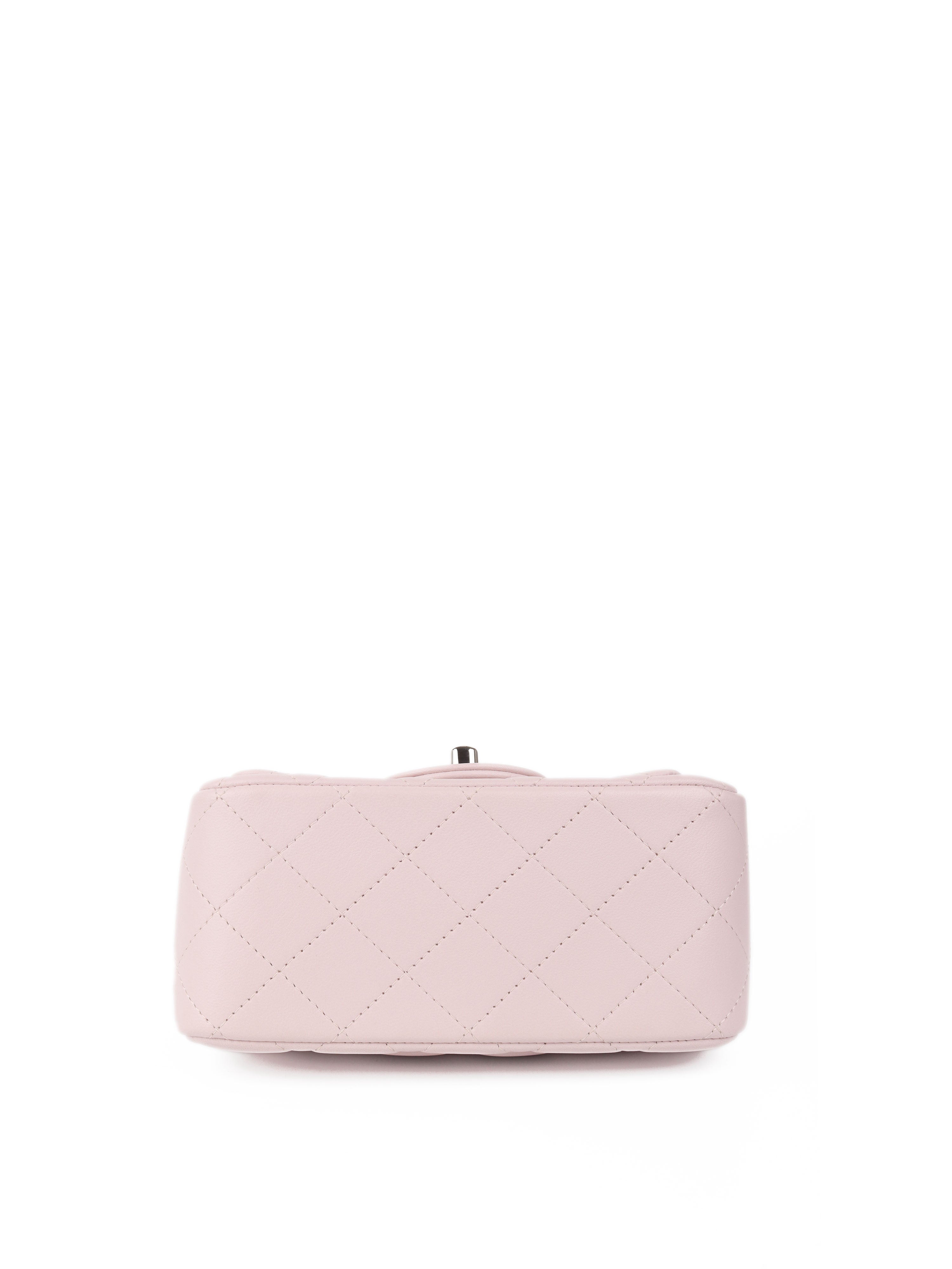 Chanel Mini Square Lilac Classic Flap Bag SHW - Luxury Crossbody Purse for Women | Perfect for Date Night, Parties & Special Occasions