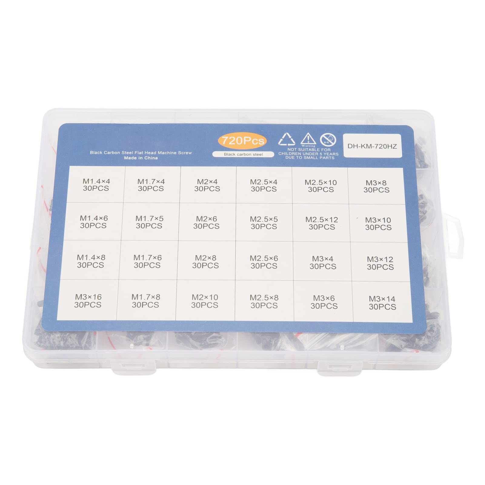 720PCS Laptop Repair Screw Kit - Carbon Steel Replacement Screws for Notebook & Computer Repair with Storage Box - Ideal for DIY Laptop Maintenance and Professional Repairs