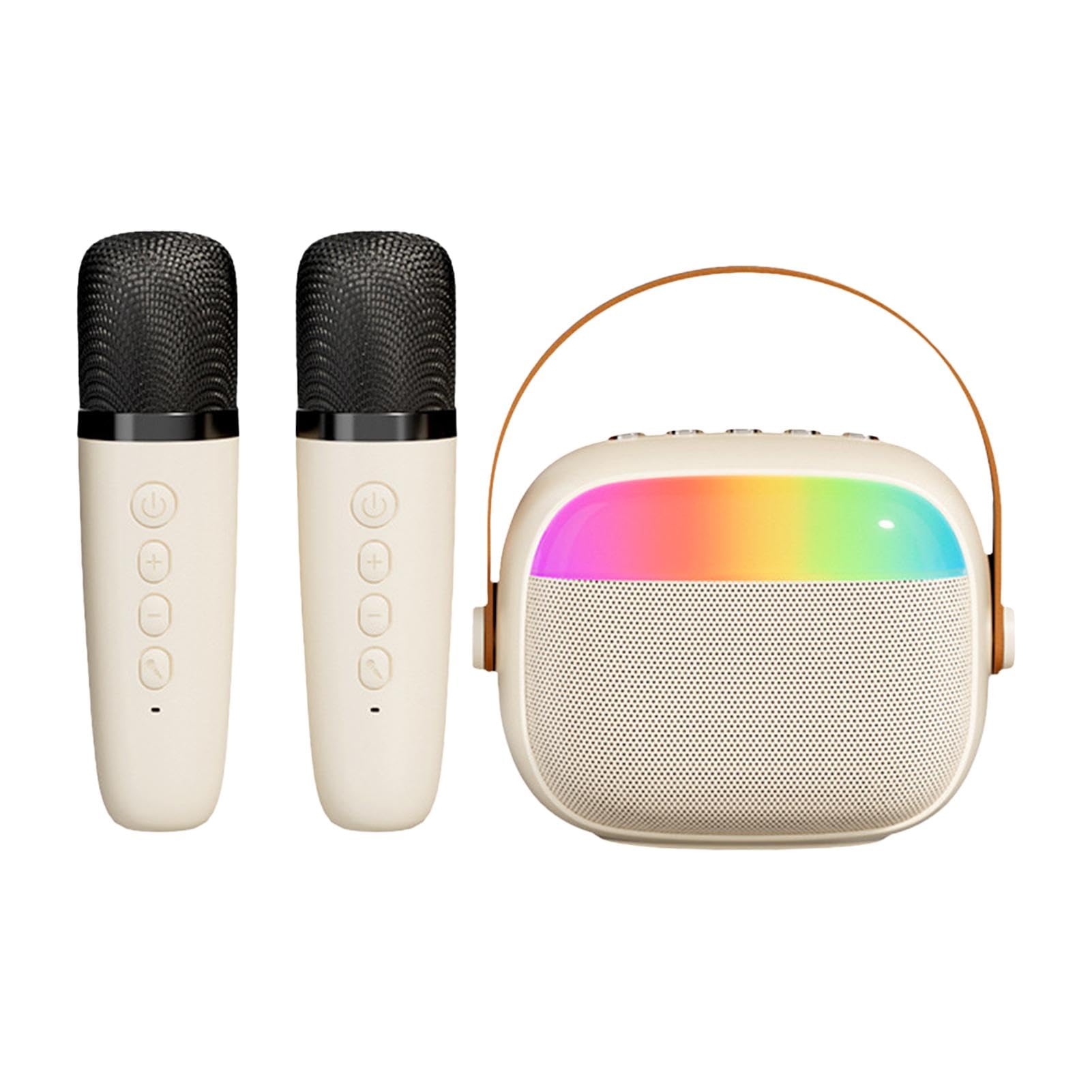Wireless Karaoke Machine with 2 Microphones - Portable Bluetooth Karaoke System for Adults & Kids - Perfect for Family Gatherings, Parties & Home Entertainment