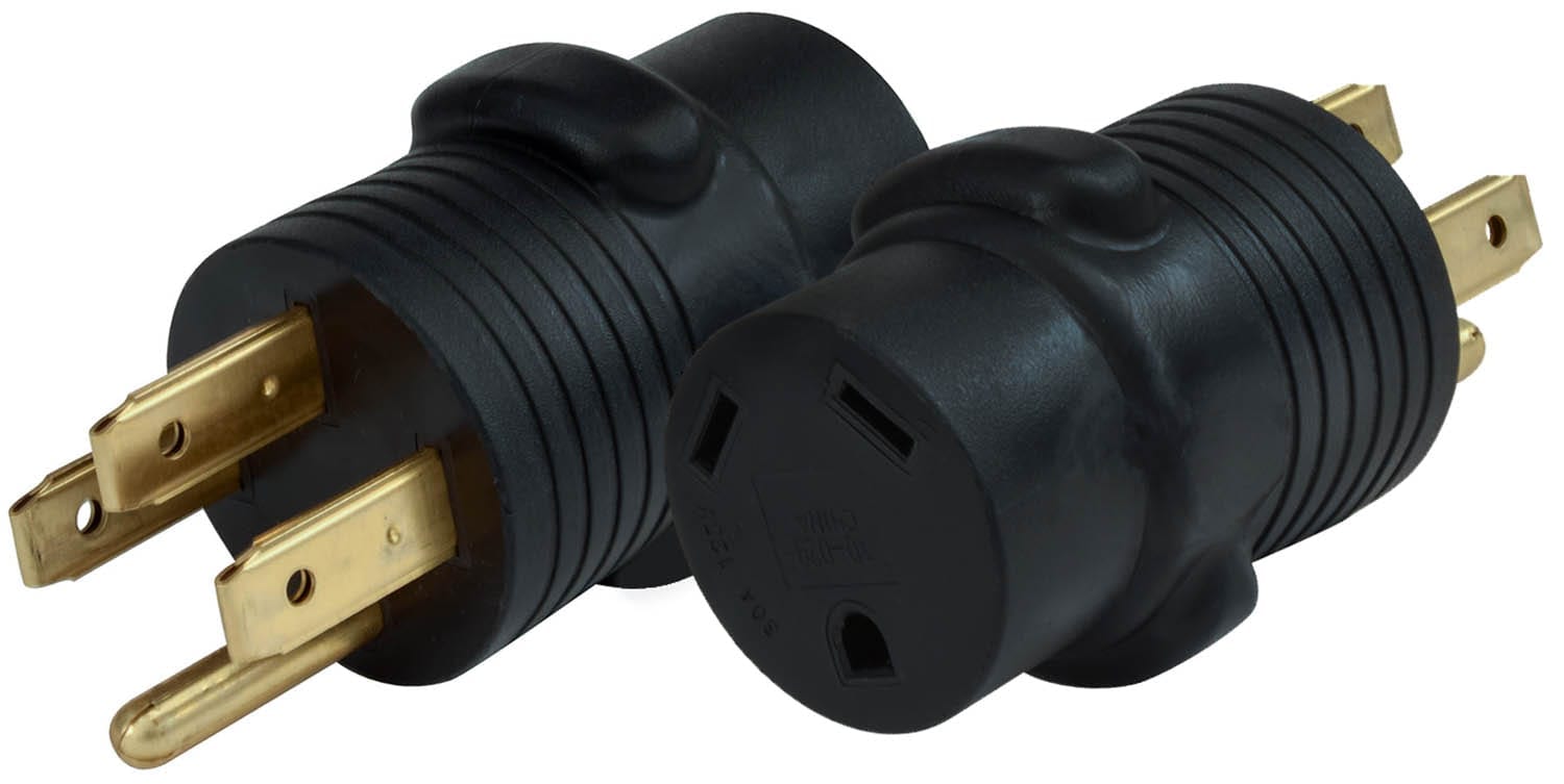 VALTERRA Mighty Cord 50AM to 30AF RV Power Adapter Plug - Heavy Duty Electrical Connector for Camping, Travel Trailers & Motorhomes