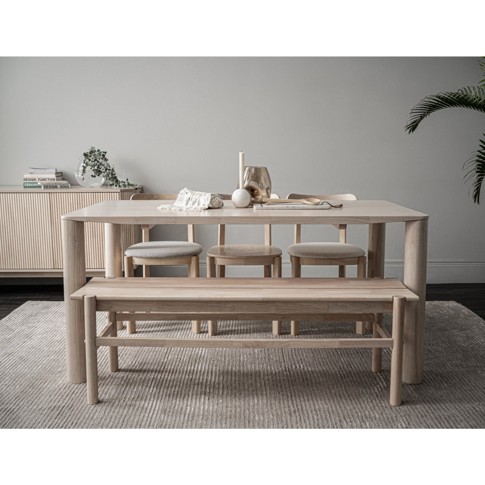 LOWEN Modern Dining Chair - Light Grey Upholstered Seat - Comfortable & Stylish for Kitchen, Dining Room, or Breakfast Nook