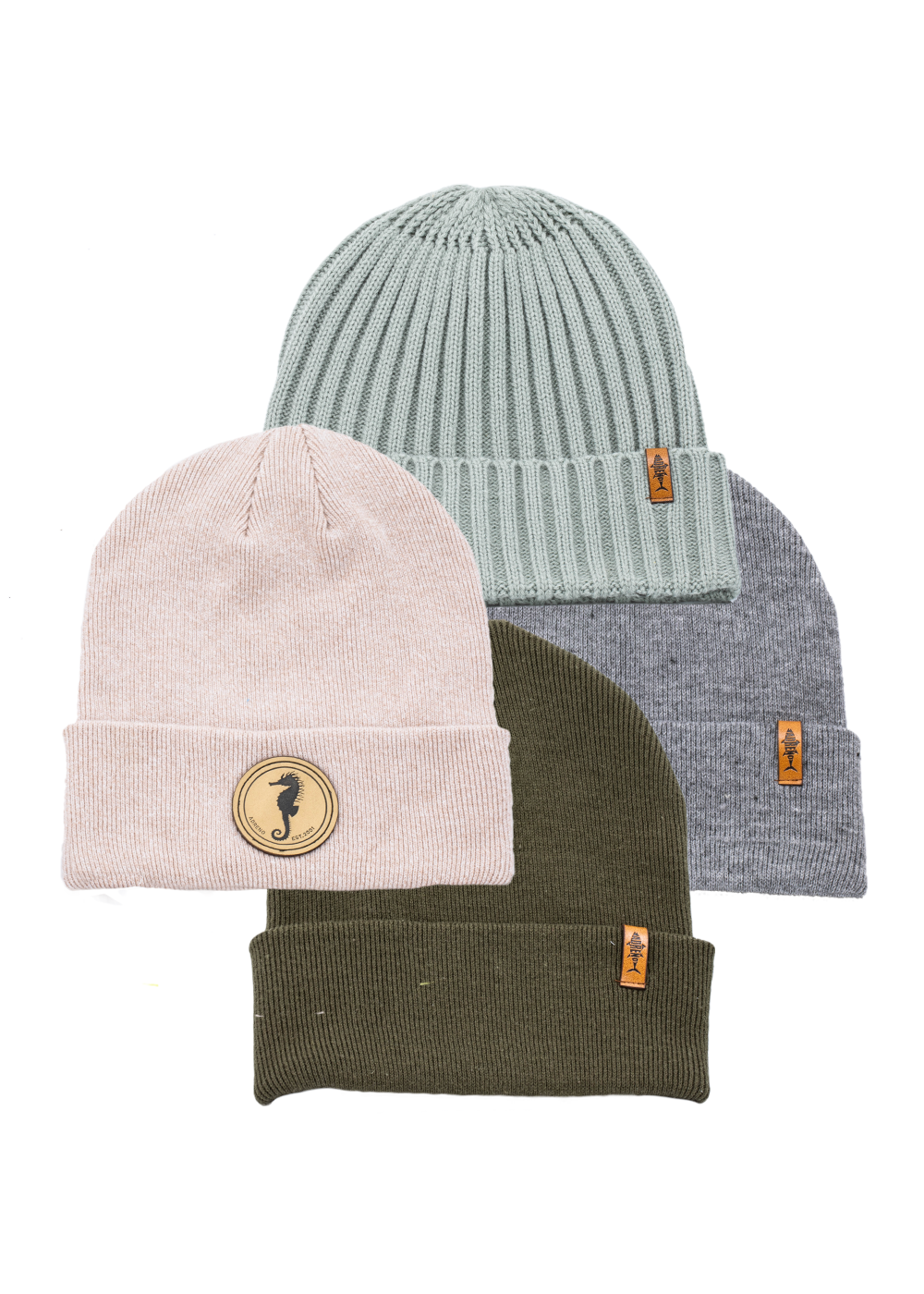 Adreno Beanie Pack - 4 Pack Warm Winter Hats for Men & Women - Soft Knit Skull Caps for Cold Weather, Outdoor Sports, and Casual Wear