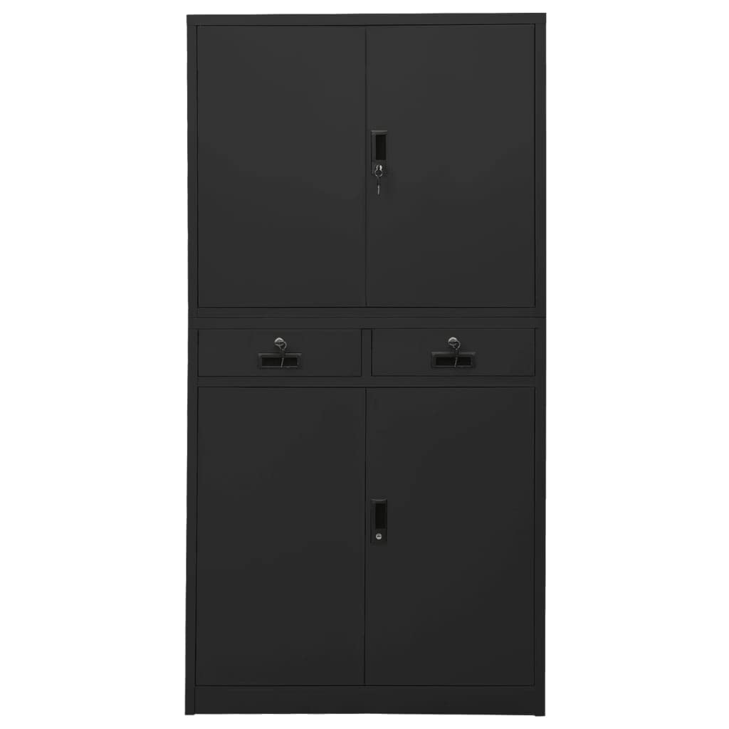 Steel File Cabinet with Lock - 35.4