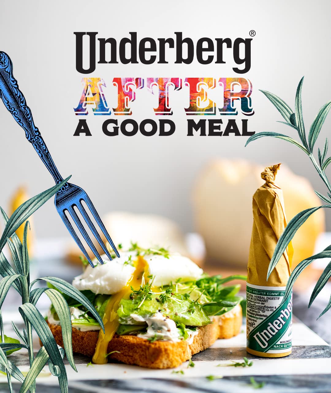 Underberg Digestive Bitters - Pack of 12 Small Herbal Liqueur Bottles for After-Meal Digestive Aid | Perfect for Bars, Restaurants & Home Use After Heavy Meals