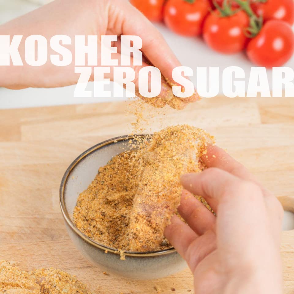 Keto Cauliflower Bread Crumbs - Gluten-Free, Low Carb, Sugar-Free, Paleo-Friendly Panko Substitute - Healthy Kosher Italian Style (6oz) | Perfect for Breading Chicken, Fish & Meatballs
