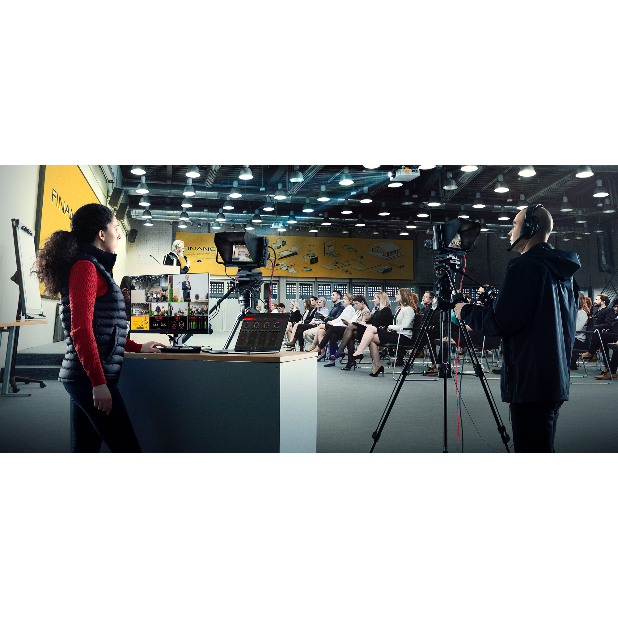 Blackmagic Design Studio Camera 4K Pro G2 - Professional 4K Broadcast Camera with Live Streaming & HDMI Output for YouTube, Twitch & Church Productions
