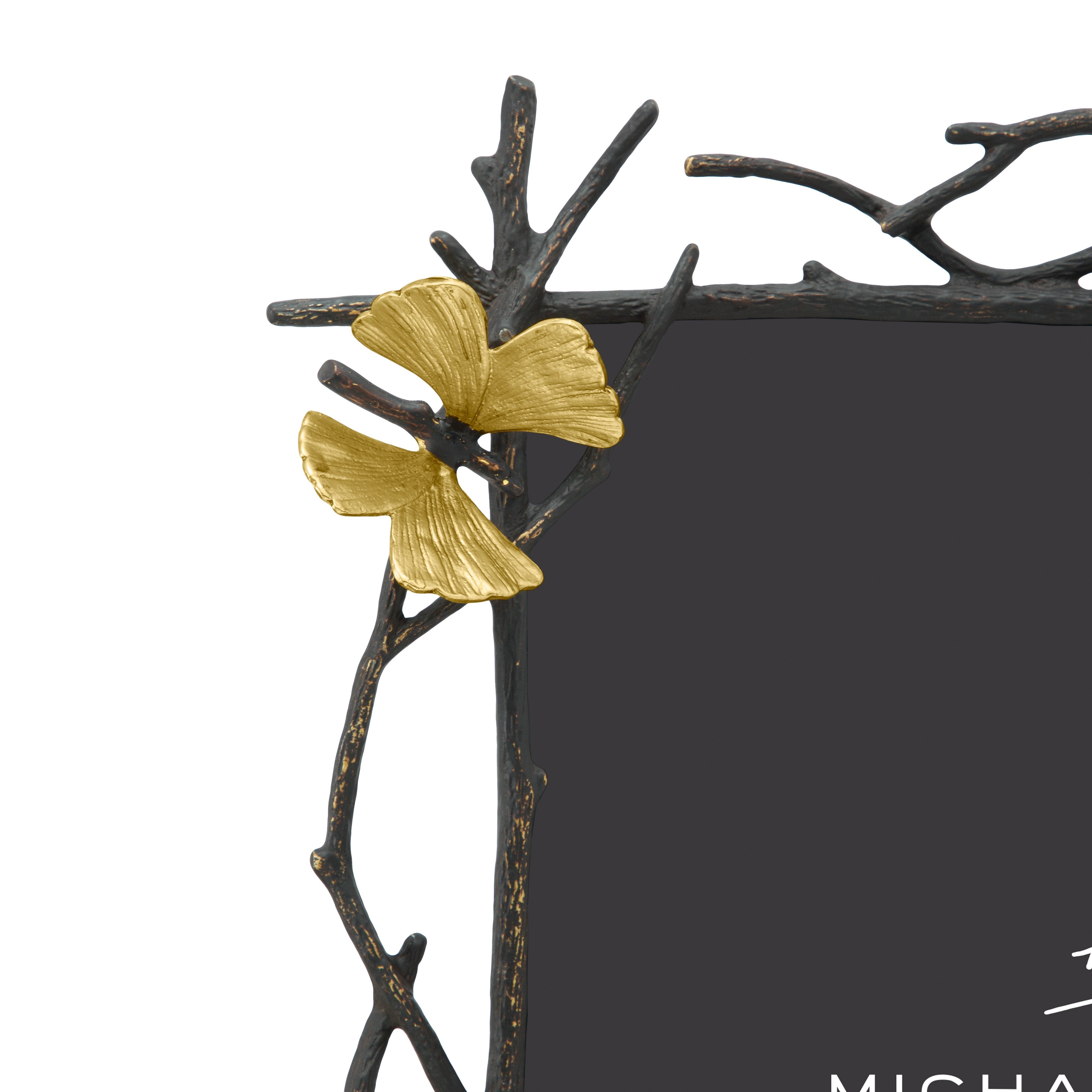 Butterfly Ginkgo Picture Frame - Elegant Home Decor for Wall Art, Photo Display, and Gift Giving - Perfect for Living Room, Bedroom, and Office Decorations