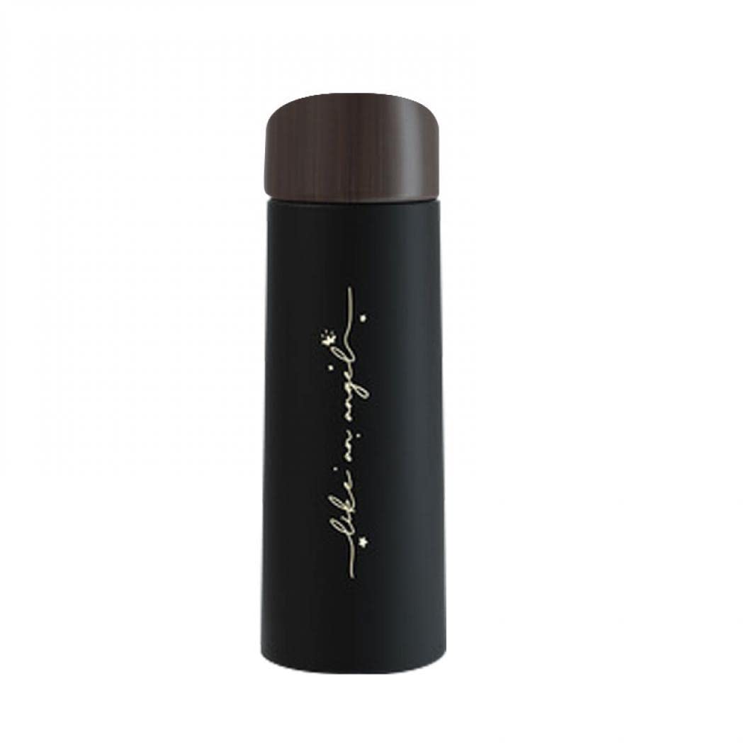 Mini Sport Vacuum Insulated Stainless Steel Tumbler - 5oz Portable Travel Mug for Hot & Cold Drinks - Leak Proof Water Bottle for Gym, Hiking, Camping & Outdoor Activities (Phantom Black)