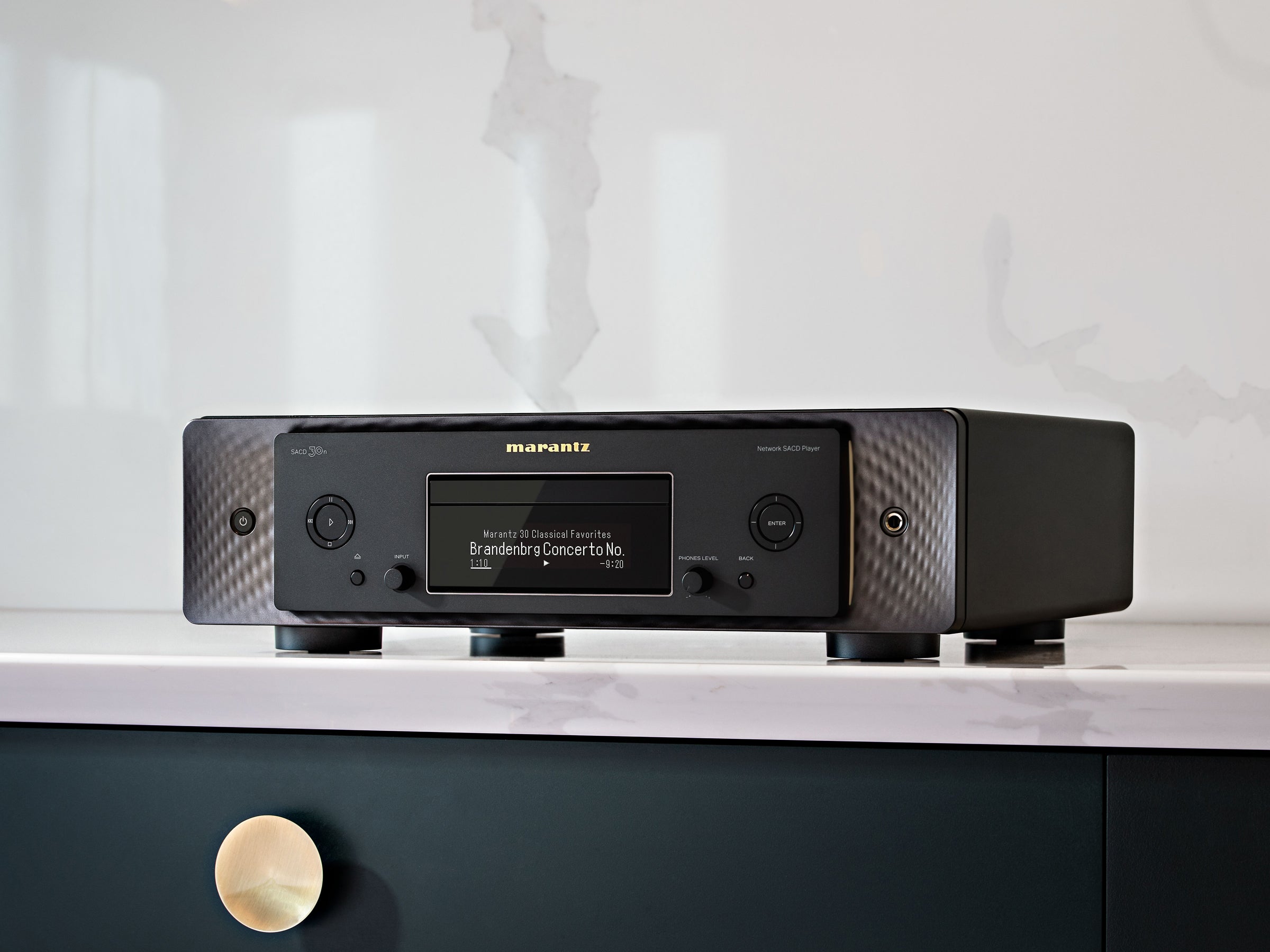 Marantz SACD 30n Premium Network CD/SACD Player - Hi-Res Audio Streaming, Built-in DAC, Wireless Connectivity for Home Theater & Audiophile Systems