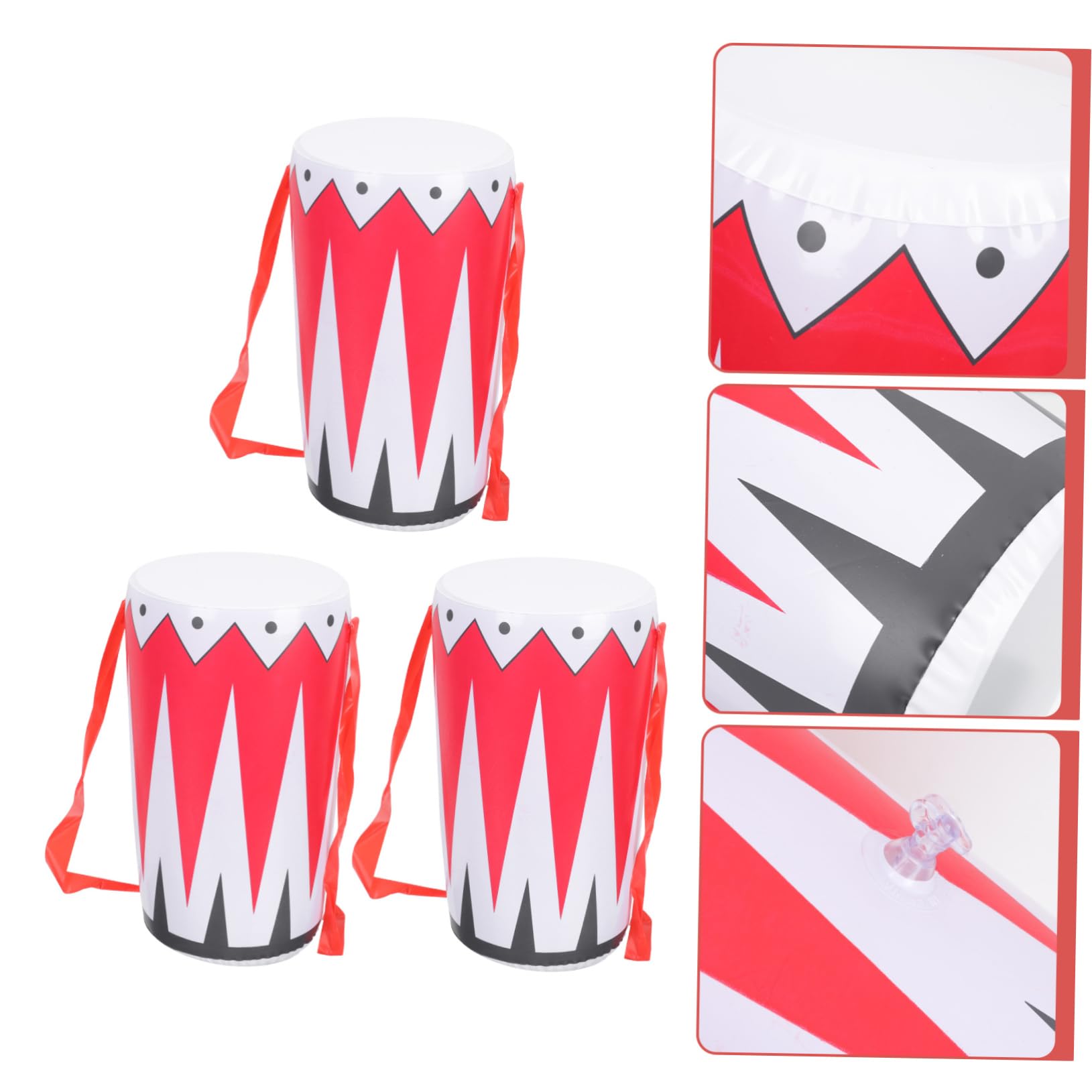 UPKOCH 6-Piece Inflatable Drum Set - Musical Instruments & Makeup Bag Toys for Kids, African-Themed Fantasy Drums - Perfect for Birthday Parties, Classroom Activities & Pretend Play