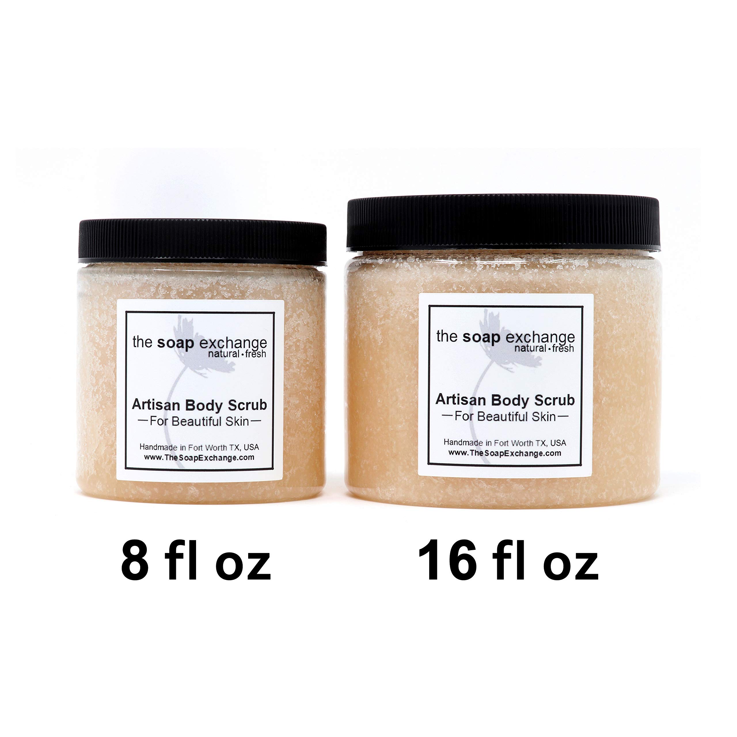 Natural Sea Salt Body Scrub with Shea Butter - Wicked Scent Exfoliating & Moisturizing Skin Care (8 fl oz/240ml) - Handcrafted in USA | Perfect for Spa Day, Dry Skin Treatment & Self-Care Routine
