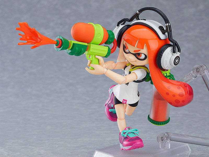 Figma #400 DX Splatoon Girl Inkling Action Figure - Collectible Anime Model for Gaming Fans & Decor