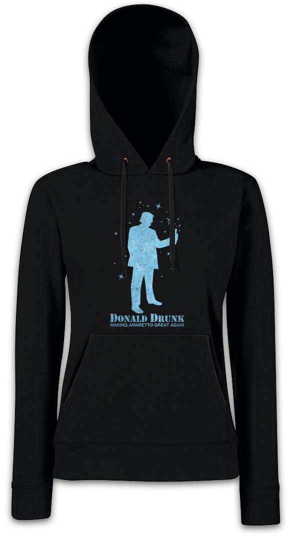 Donald Drunk Women's Hoodie - Soft Fleece Pullover Hooded Sweatshirt for Casual Wear & Street Fashion | Perfect for College, Parties & Winter Outfits