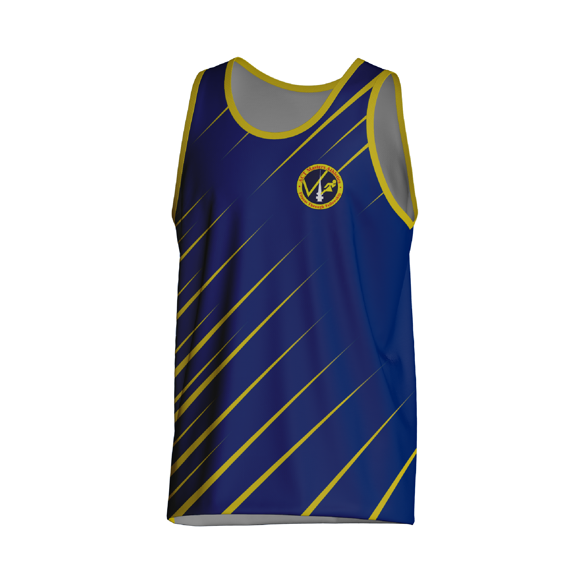ACT Masters Athletics Men's Racerback Singlet - Lightweight Performance Tank Top for Running, Gym & Workouts - Ideal for Track & Field, Cross Training & Fitness Competitions