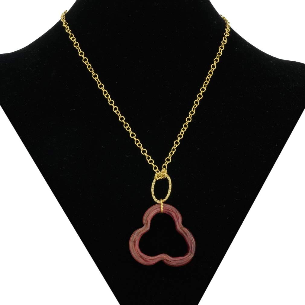 Murano Glass Aria Veneziana Pendant Necklace - Handcrafted Venetian Jewelry - Perfect for Weddings, Parties & Special Occasions