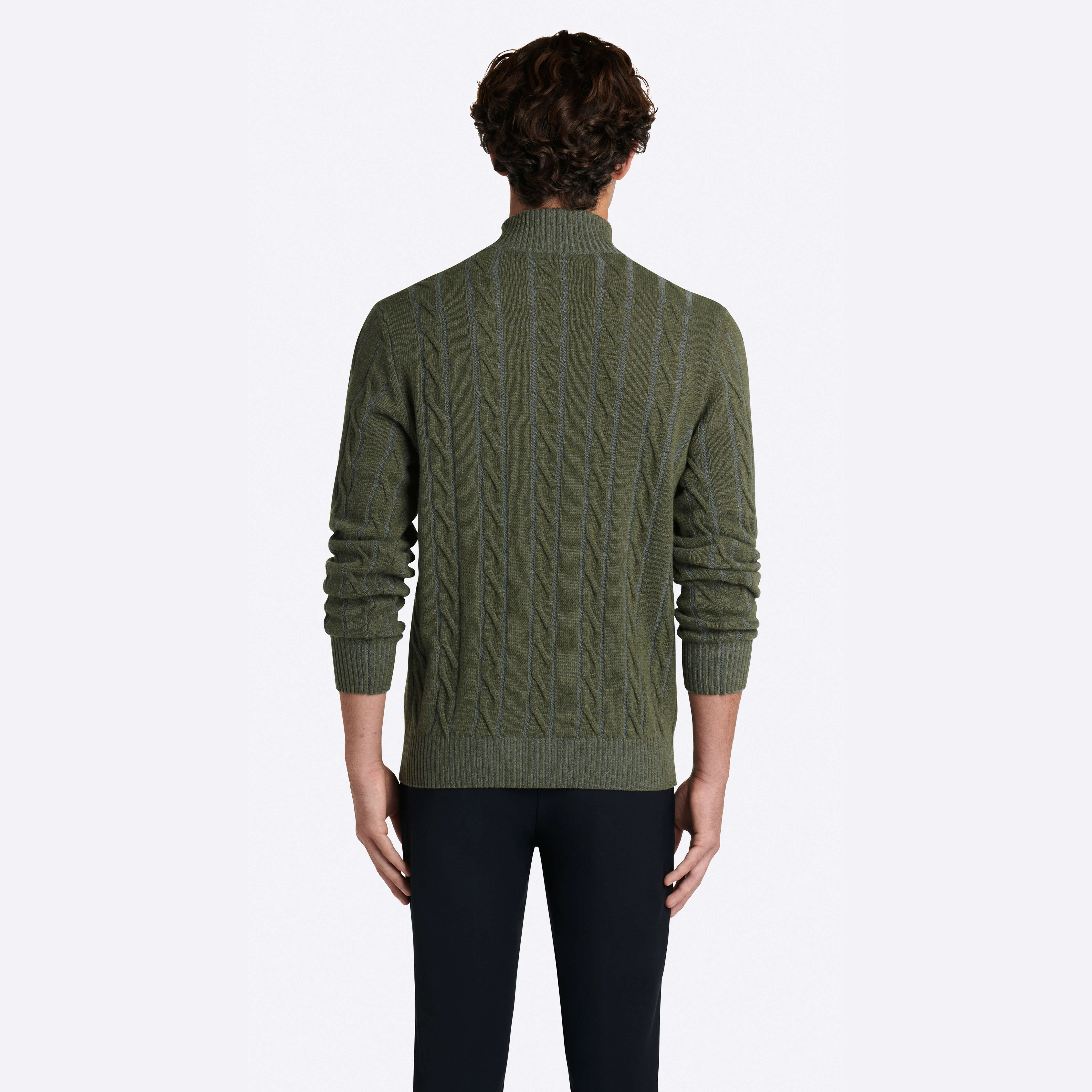 Stylish Cable Knit Quarter Zip Mock Neck Sweater for Women | Warm Winter Pullover | Perfect for Office, Casual Outings & Date Nights