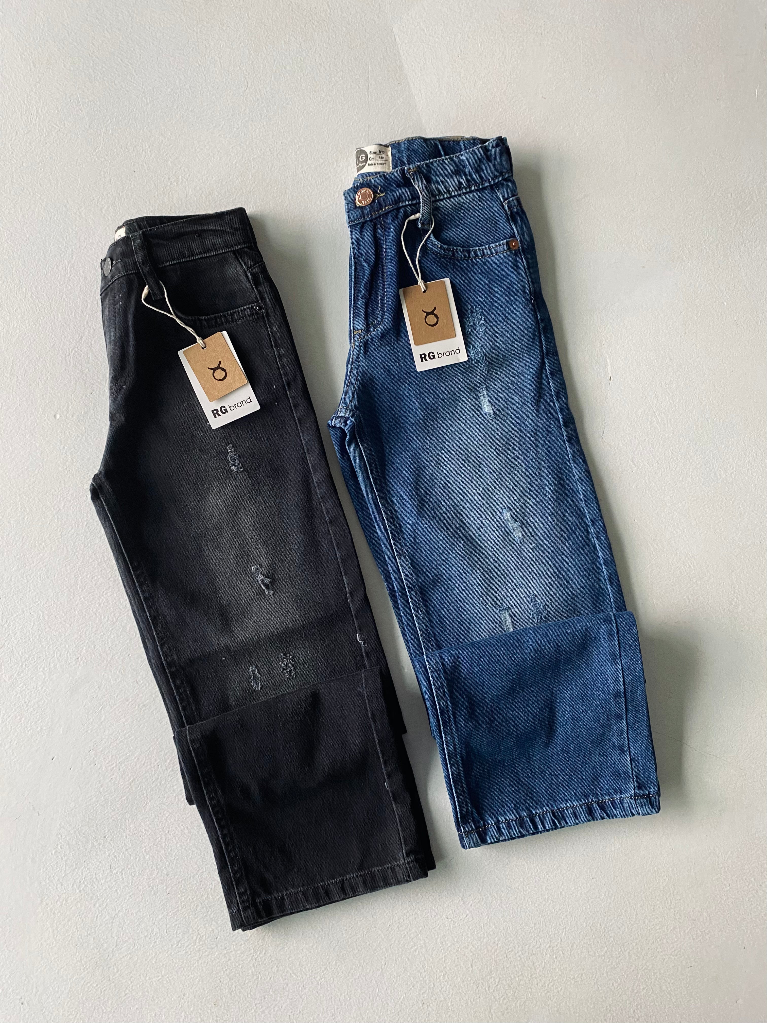 Boys and Girls Wide Leg Denim Jeans - Comfortable Stretch Kids Jeans for Play, School & Casual Wear