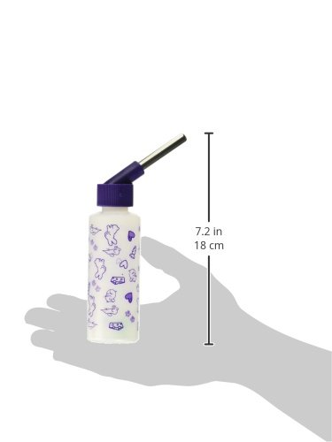 Lixit 4oz Small Animal Water Bottles with Display Case - Leak Proof Drinking Bottle for Rabbits, Ferrets, Chinchillas, Guinea Pigs, Rats & Mice - Perfect for Cages, Hutches and Pet Travel Carriers