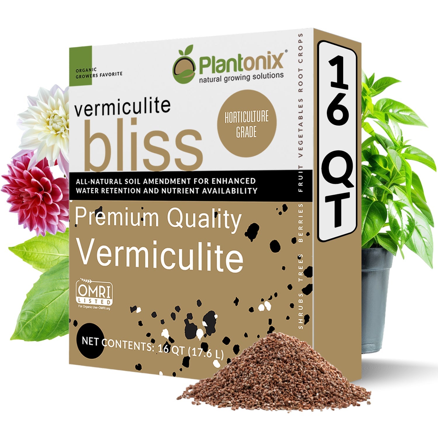 Organic Seed Starting Soil Mix for Vegetables, Herbs & Flowers - DIY Gardening Potting Soil for Indoor & Outdoor Planting - Ideal for Seedlings, Greenhouses & Home Gardens