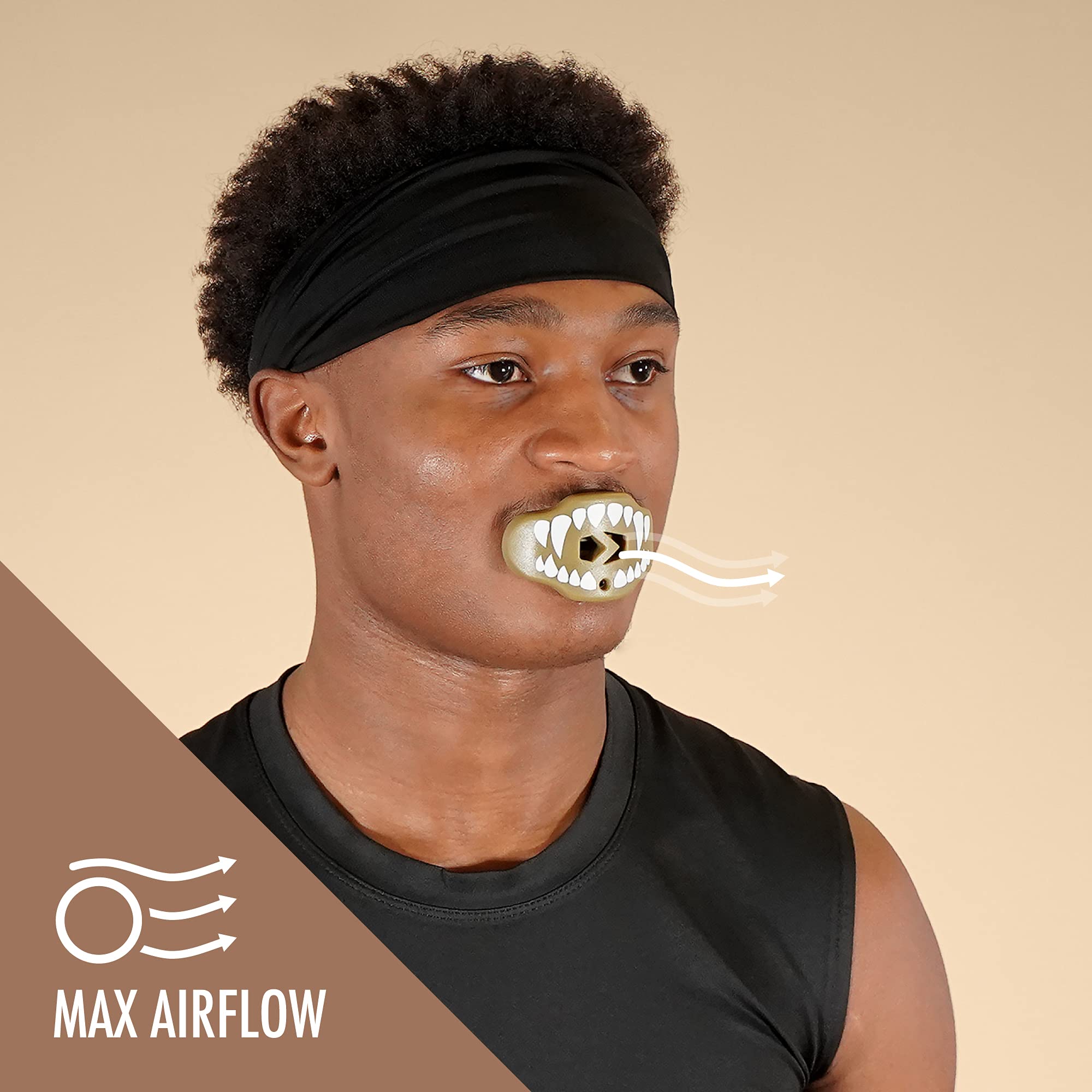Bright Orange Football Mouthguard for Youth & Adults - High-Grade Silicone Lip & Teeth Protector - Perfect for Football, Rugby, and Contact Sports Training