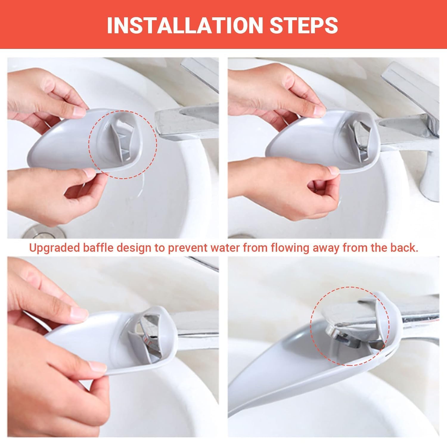 Liyquint 3-Pack Silicone Faucet Extender for Kids - Baby Bathroom & Kitchen Sink Helper, Toddler Hand Wash Aid (Beige, Gray, Pink) - Perfect for Safe Hand Washing & Independent Bathroom Use