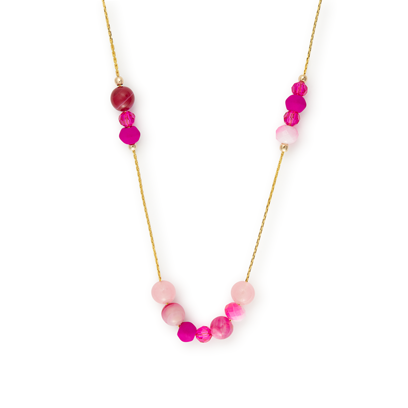 Exquisite Dragon Fruit Paradise Necklace - Handmade Boho Jewelry for Women, Perfect for Summer Festivals & Beach Vacations