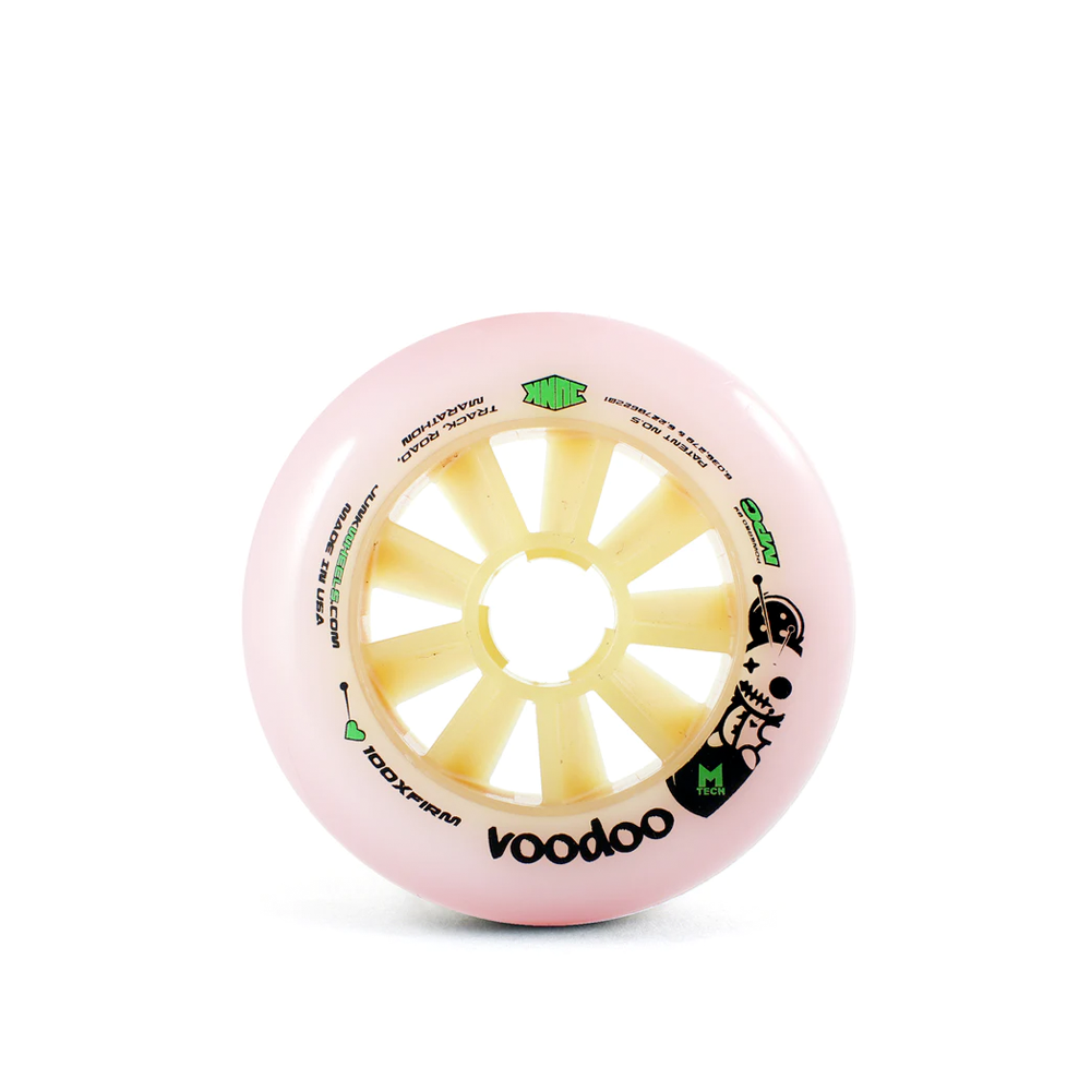 M Tech XF 100mm Junk Voodoo Skateboard Wheels (Single) - Perfect for Street Skating, Longboard Cruising & Smooth Rides