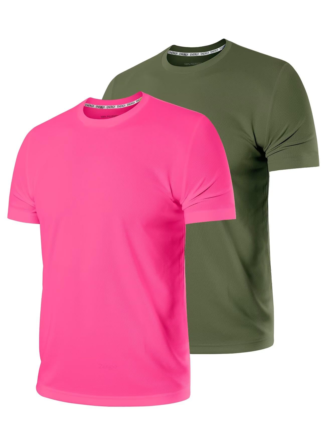 Best Moisture Wicking Quick Dry Workout Shirts for Men - Breathable Athletic Gym Performance T-Shirts for Running, Training & Fitness