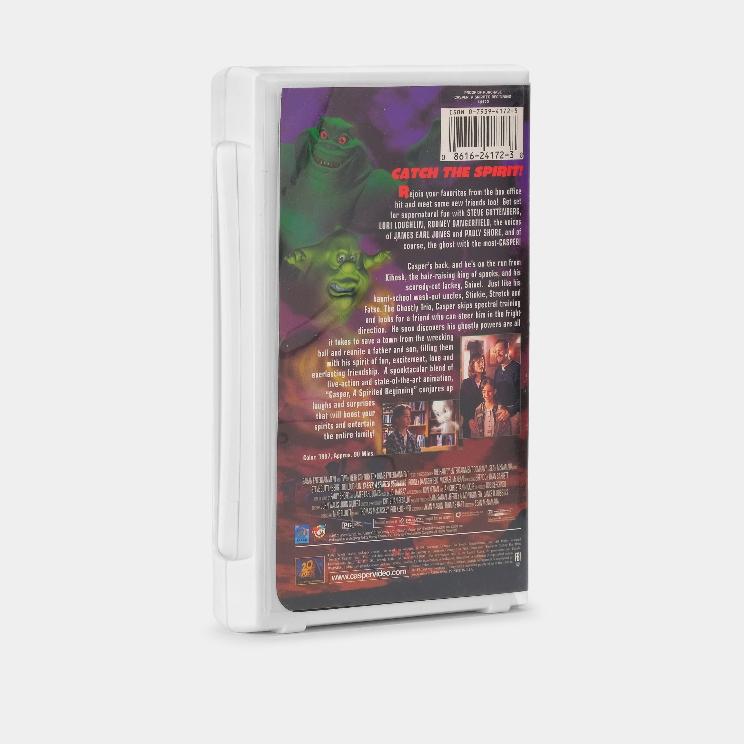 Casper: A Spirited Beginning VHS Tape - Classic 90s Ghost Movie for Kids, Family-Friendly Halloween Film - Perfect for Nostalgic Movie Nights & Halloween Parties