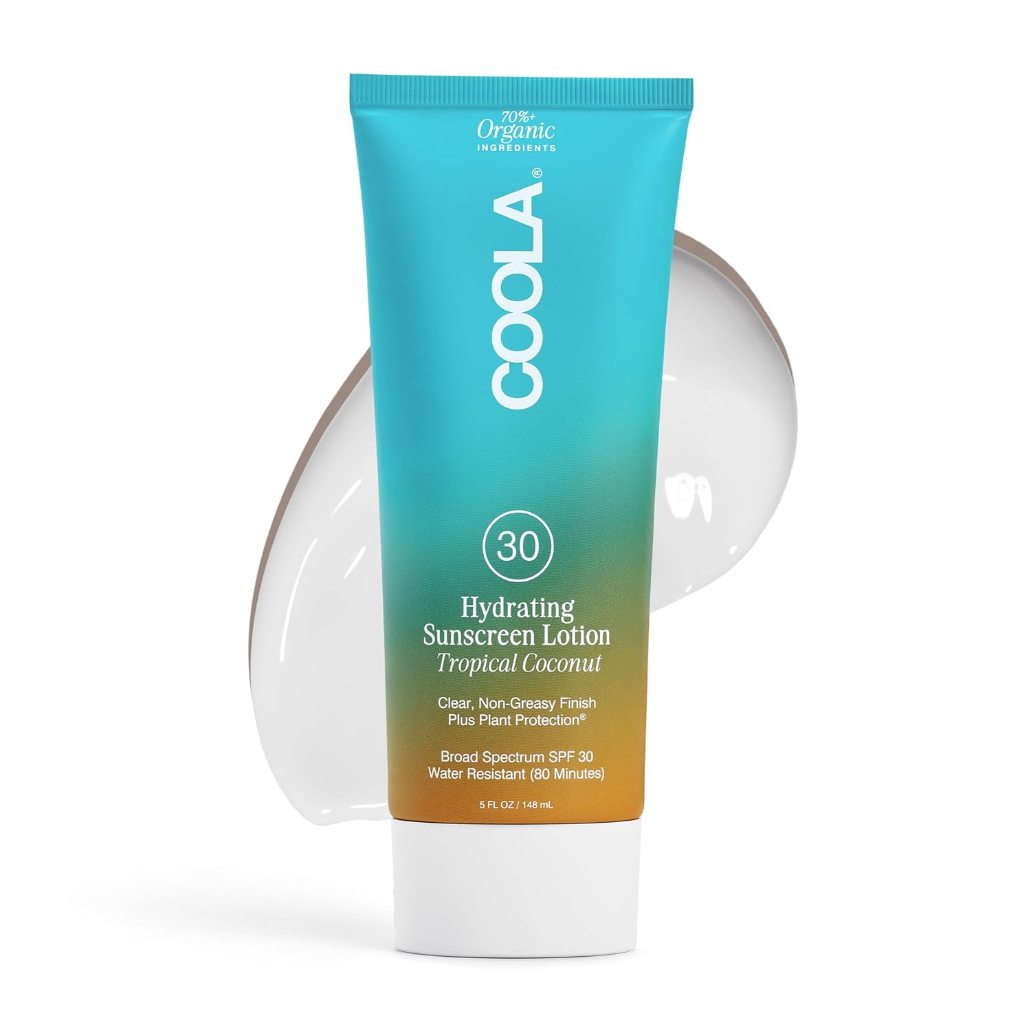 COOLA Classic Body Organic Sunscreen Lotion SPF 30 | Broad Spectrum UVA/UVB Protection | Water Resistant 80 Minutes | Reef Safe & Vegan | Perfect for Beach, Pool & Outdoor Activities